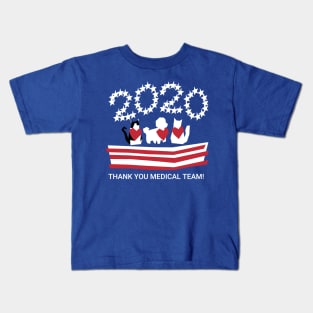 Patriotic 2020 Pets Thank you Medical Team! Kids T-Shirt